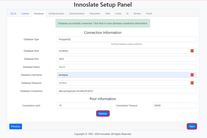 4.9 setup step 3 database connection-1