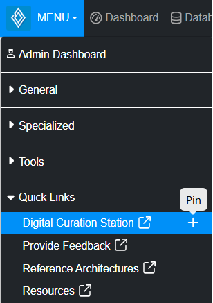 DCS Menu Innoslate