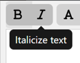 Diagrams Italicize Text 2