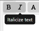 Diagrams Italicize Text 2