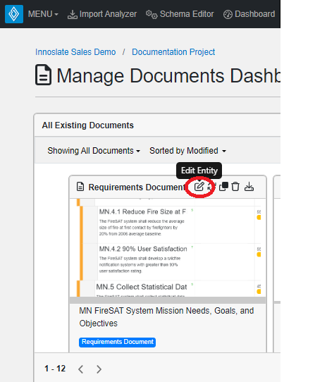Documents Dashboard Overview