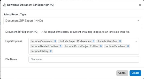 INNO pop up docs view