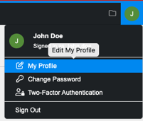 My profile Button