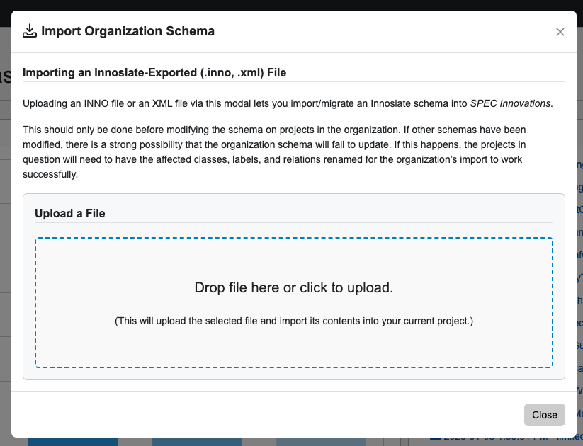 Organization Schema Import