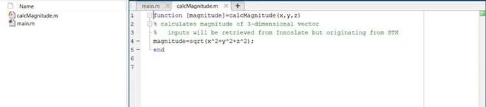 MATLAB Function Script 