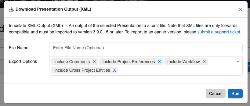Presentation View Reports