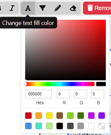 Requirements Diagram Change Text Fill Color