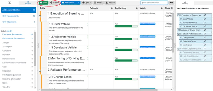 Save Cancel Docs View