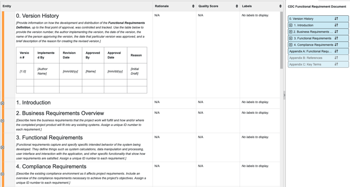 CDC Functional Requirements Document