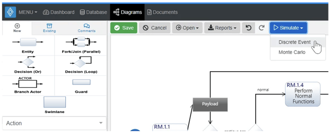 simulator activity diagram