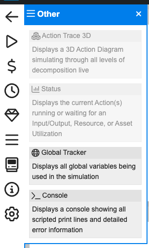 global tracker menu discrete sim
