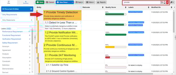 Search Results Docs View