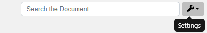 Search and Settings Docs View