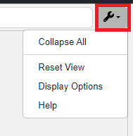 Settings Dropdown docs view
