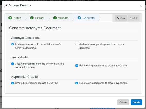 Step4 Acronym Extractor Pop Up