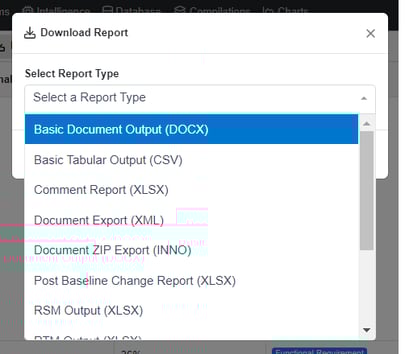 basic document output select docs view