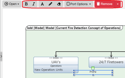 bdd port edit options