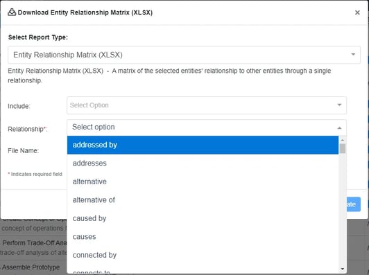 entity relationship matrix 3