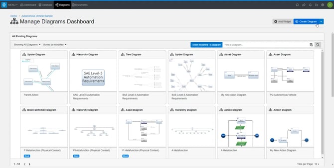 innoslate-diagrams-dashboard