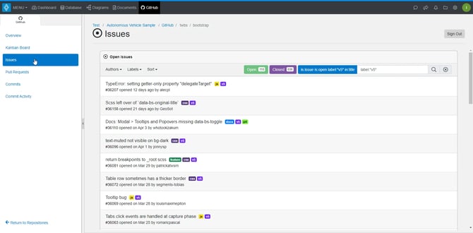 github-issues-view