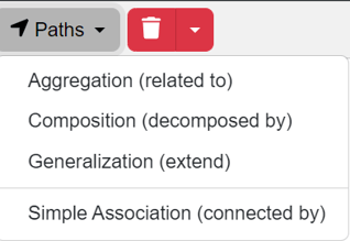 paths menu class diagram