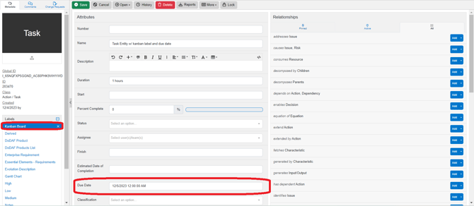 task entity view 1