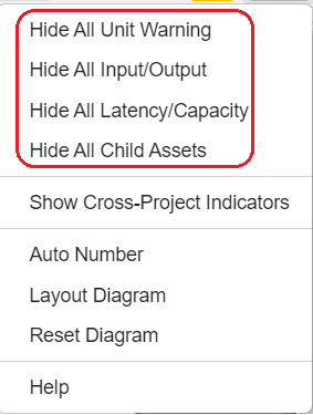 hide constructs settings options icd
