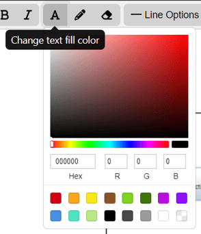 change color line text icom diagram