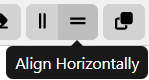 align horizontally multiple constructs icom diagram