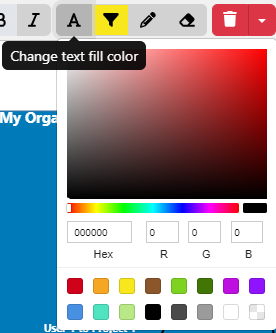 change text color asset construct layer diagram