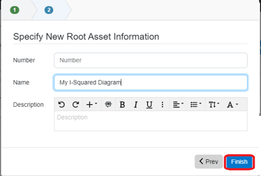 create root entity for new isquared diagram