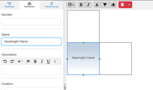 adding action name nsquared diagram step 4