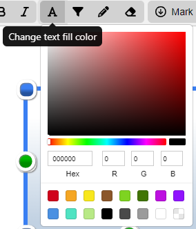 change text fill color asset physical i/o diagram