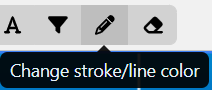 change stroke line color timescale timeline daigram