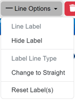 line options menu timeline diagram