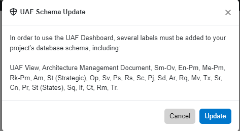 uaf schema update window