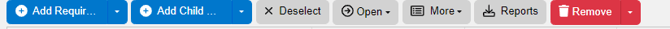 top toolbar editing selected entity docs view