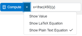 plain text equation