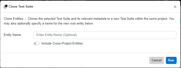 test suite card clone test suite window