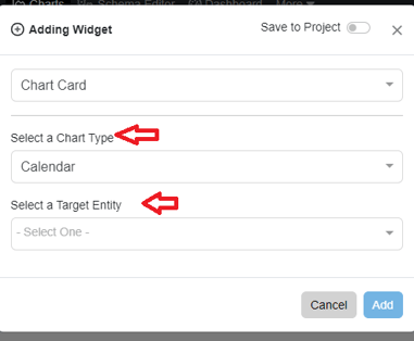 select chart widget