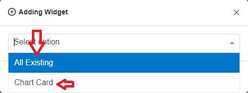 add chart widgets options