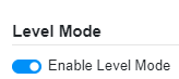 enable level mode entity table report 3