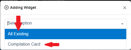 add to compilations dashboard