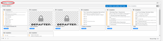all existing compilations widget