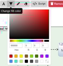 change fill color editing action diagram