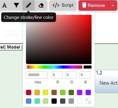 change line color multiple assets ibd