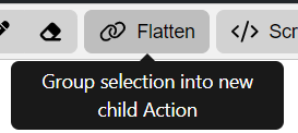 flatten action action diagram
