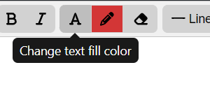 change text color actor branch editing option