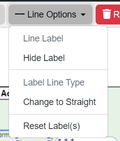 line options menu activity diagram
