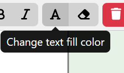 change text color guard editing options